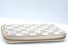 Authentic Louis Vuitton Damier Azur Zippy Compact Wallet Purse N60029 LV K5744