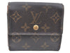 Authentic Louis Vuitton Monogram M61652 Porte Monnaie Billet Carte Credit K5747