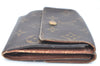 Authentic Louis Vuitton Monogram M61652 Porte Monnaie Billet Carte Credit K5747
