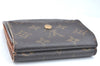 Authentic Louis Vuitton Monogram M61652 Porte Monnaie Billet Carte Credit K5747