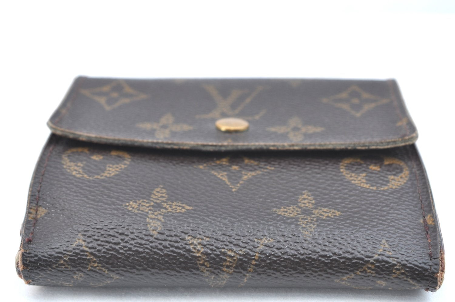 Authentic Louis Vuitton Monogram M61652 Porte Monnaie Billet Carte Credit K5747
