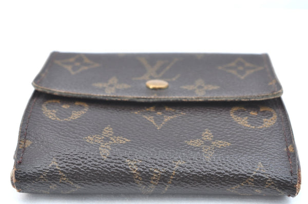 Authentic Louis Vuitton Monogram M61652 Porte Monnaie Billet Carte Credit K5747