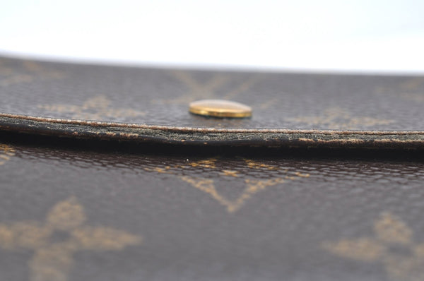 Authentic Louis Vuitton Monogram M61652 Porte Monnaie Billet Carte Credit K5747