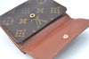 Authentic Louis Vuitton Monogram M61652 Porte Monnaie Billet Carte Credit K5747