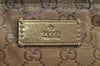 Authentic GUCCI GG Crystal Shoulder Tote Bag PVC Leather 131230 Gold Junk K5753