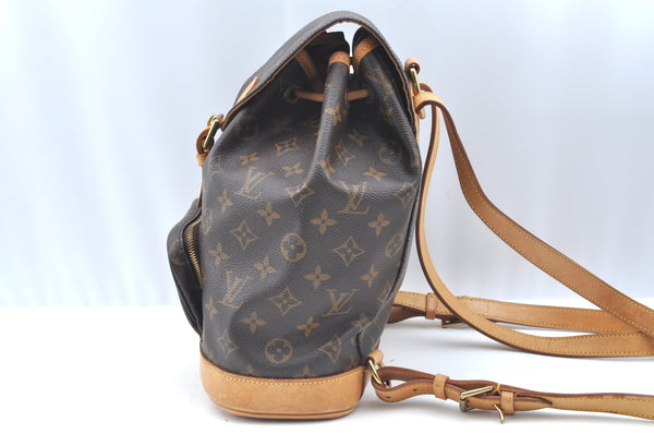 Authentic Louis Vuitton Monogram Montsouris MM Backpack M51136 LV K5754