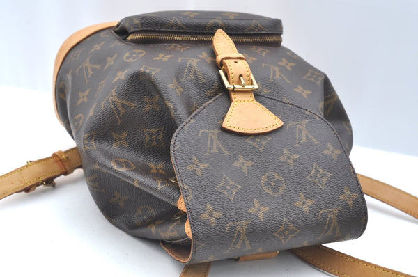 Authentic Louis Vuitton Monogram Montsouris MM Backpack M51136 LV K5754