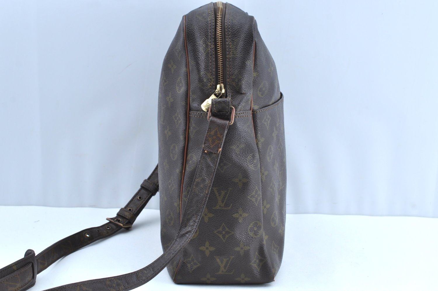 Authentic Louis Vuitton Monogram Marceau Shoulder Cross Bag M40264 LV Junk K5755