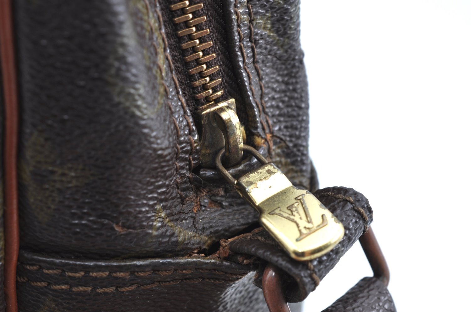 Authentic Louis Vuitton Monogram Marceau Shoulder Cross Bag M40264 LV Junk K5755