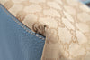 Authentic GUCCI Sherry Line Hand Tote Bag GG Canvas Leather 131230 Beige K5761
