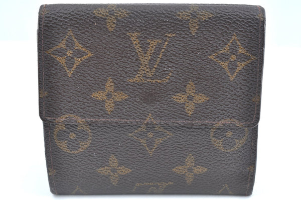 Authentic Louis Vuitton Monogram M61652 Porte Monnaie Billet Carte Credit K5762