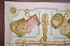 Authentic HERMES Carre 90 Scarf "SELLES A HOUSSE" Silk Light Pink K5767