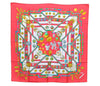 Authentic HERMES Carre 90 Scarf "Petite main" Silk Red K5768