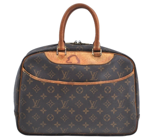 Authentic Louis Vuitton Monogram Deauville Hand Bag M47270 LV K5774