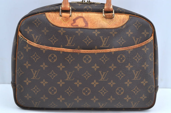 Authentic Louis Vuitton Monogram Deauville Hand Bag M47270 LV K5774