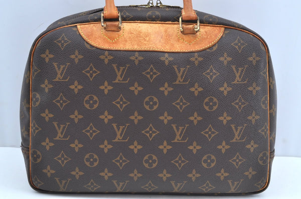 Authentic Louis Vuitton Monogram Deauville Hand Bag M47270 LV K5774