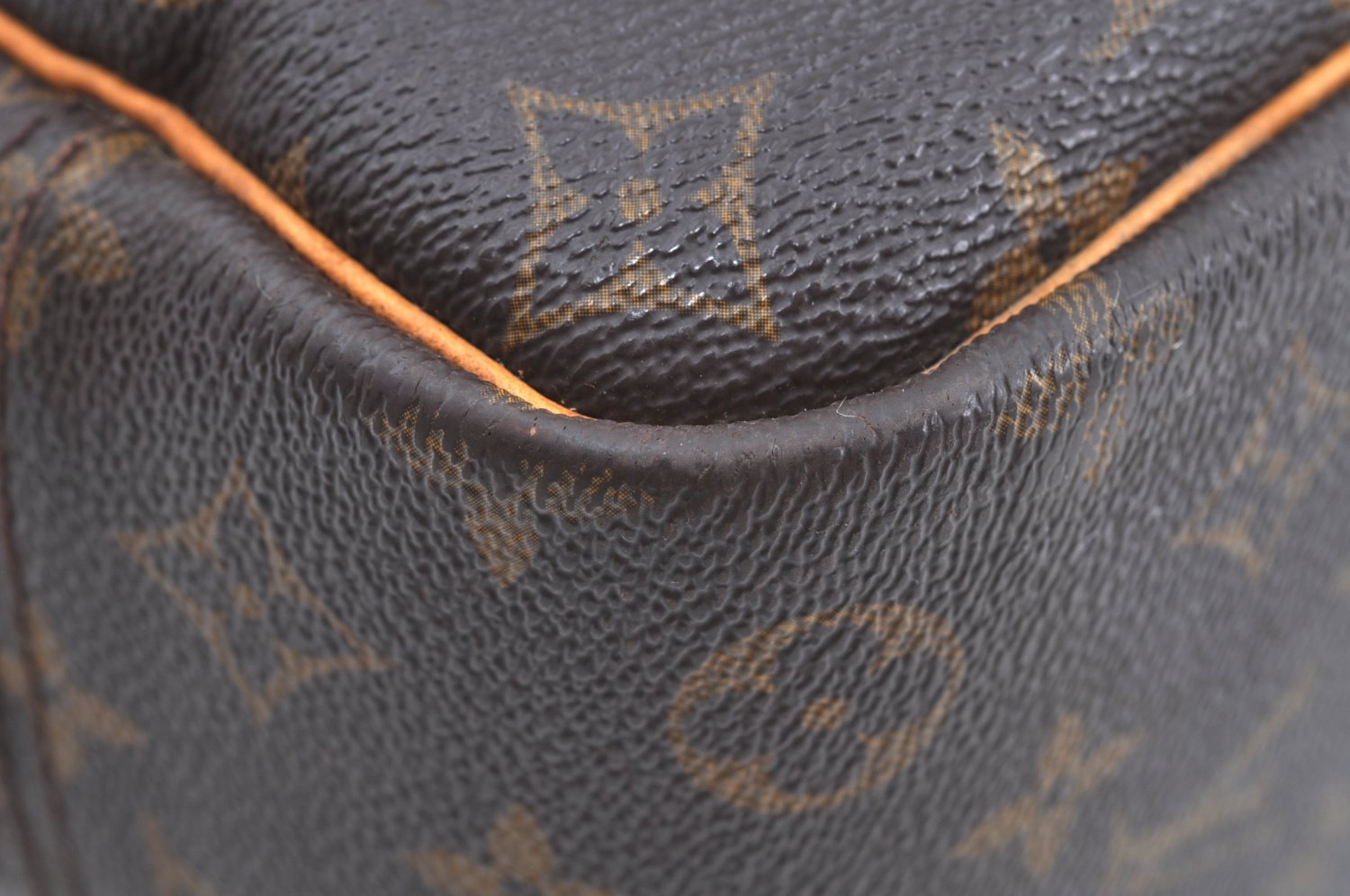 Authentic Louis Vuitton Monogram Deauville Hand Bag M47270 LV K5774