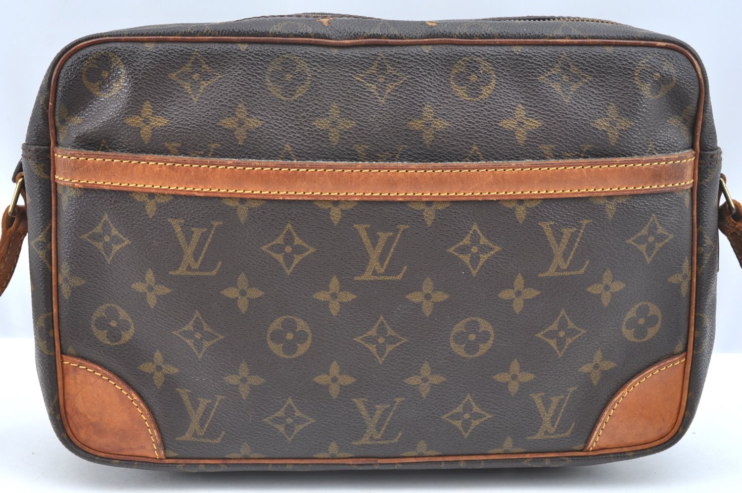 Authentic Louis Vuitton Monogram Trocadero 30 Shoulder Cross Bag M51272 LV K5781