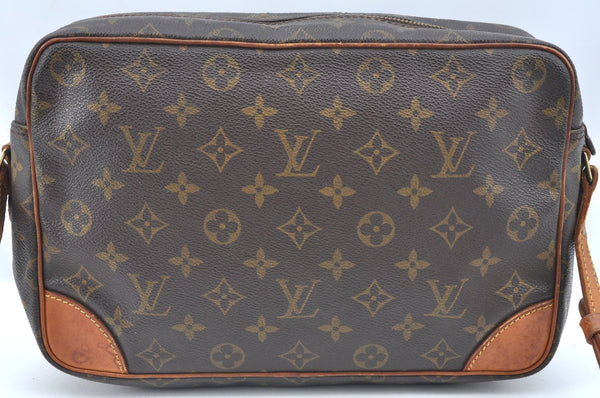 Authentic Louis Vuitton Monogram Trocadero 30 Shoulder Cross Bag M51272 LV K5781