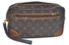 Authentic Louis Vuitton Monogram Marly Dragonne GM M51825 Clutch Bag Junk K5783