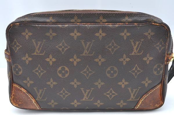 Authentic Louis Vuitton Monogram Marly Dragonne GM M51825 Clutch Bag Junk K5783