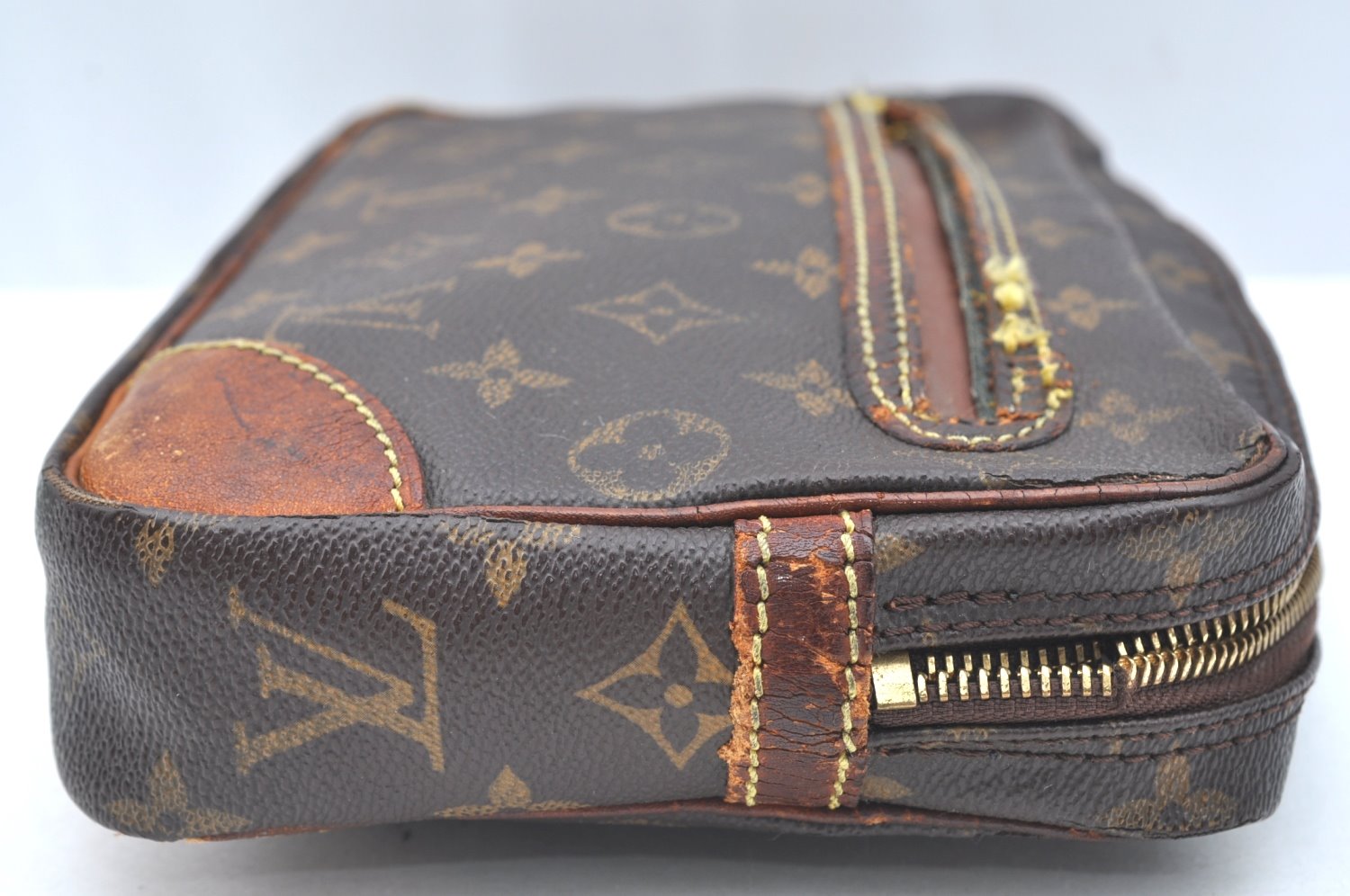 Authentic Louis Vuitton Monogram Marly Dragonne GM M51825 Clutch Bag Junk K5783