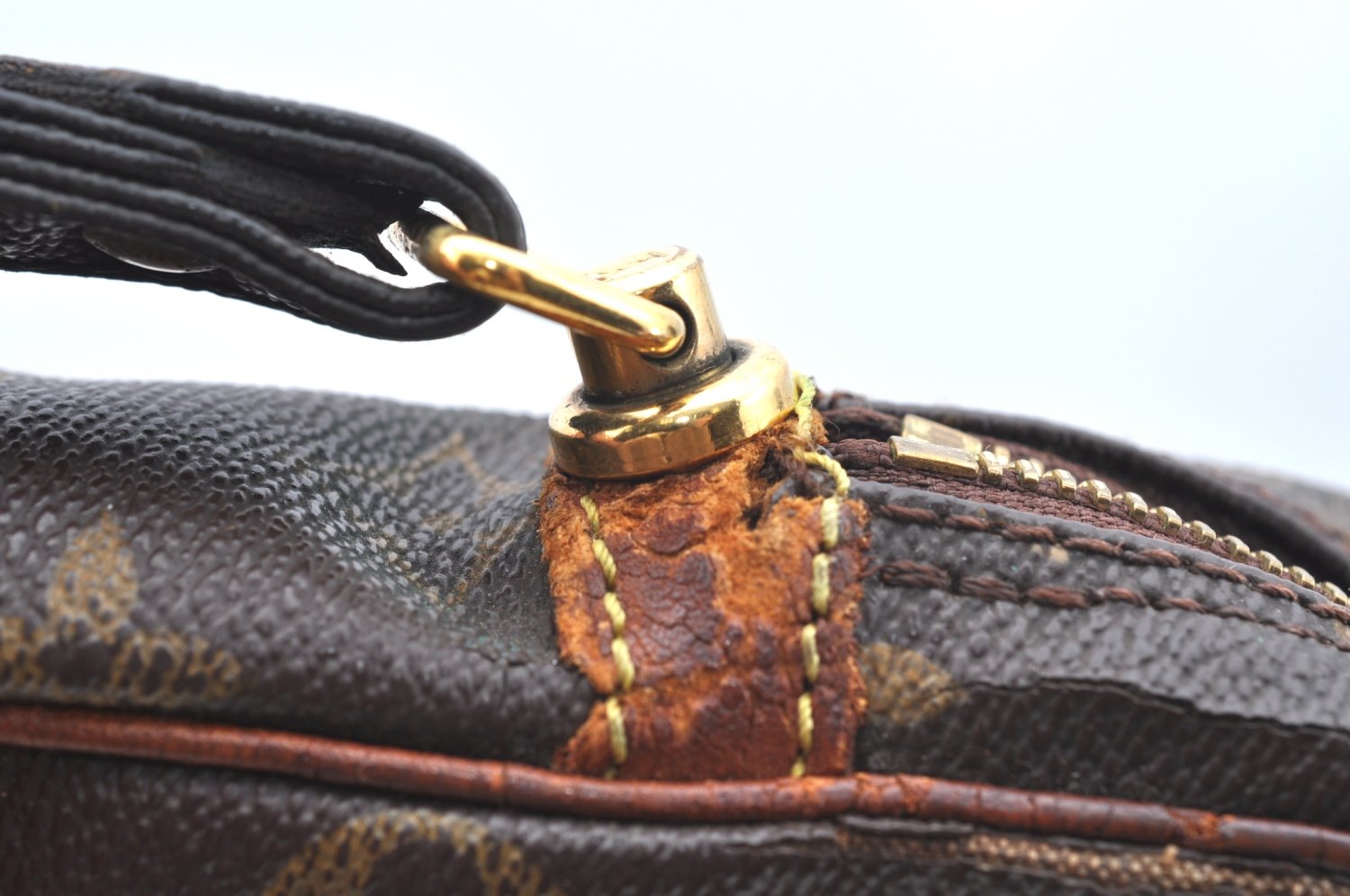 Authentic Louis Vuitton Monogram Marly Dragonne GM M51825 Clutch Bag Junk K5783