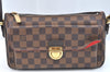 Authentic Louis Vuitton Damier Ravello GM Shoulder Cross Bag N60006 LV K5789