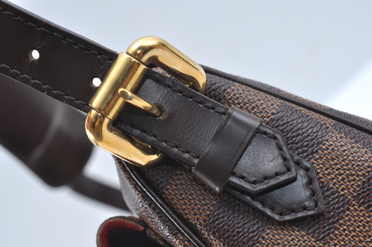 Authentic Louis Vuitton Damier Ravello GM Shoulder Cross Bag N60006 LV K5789