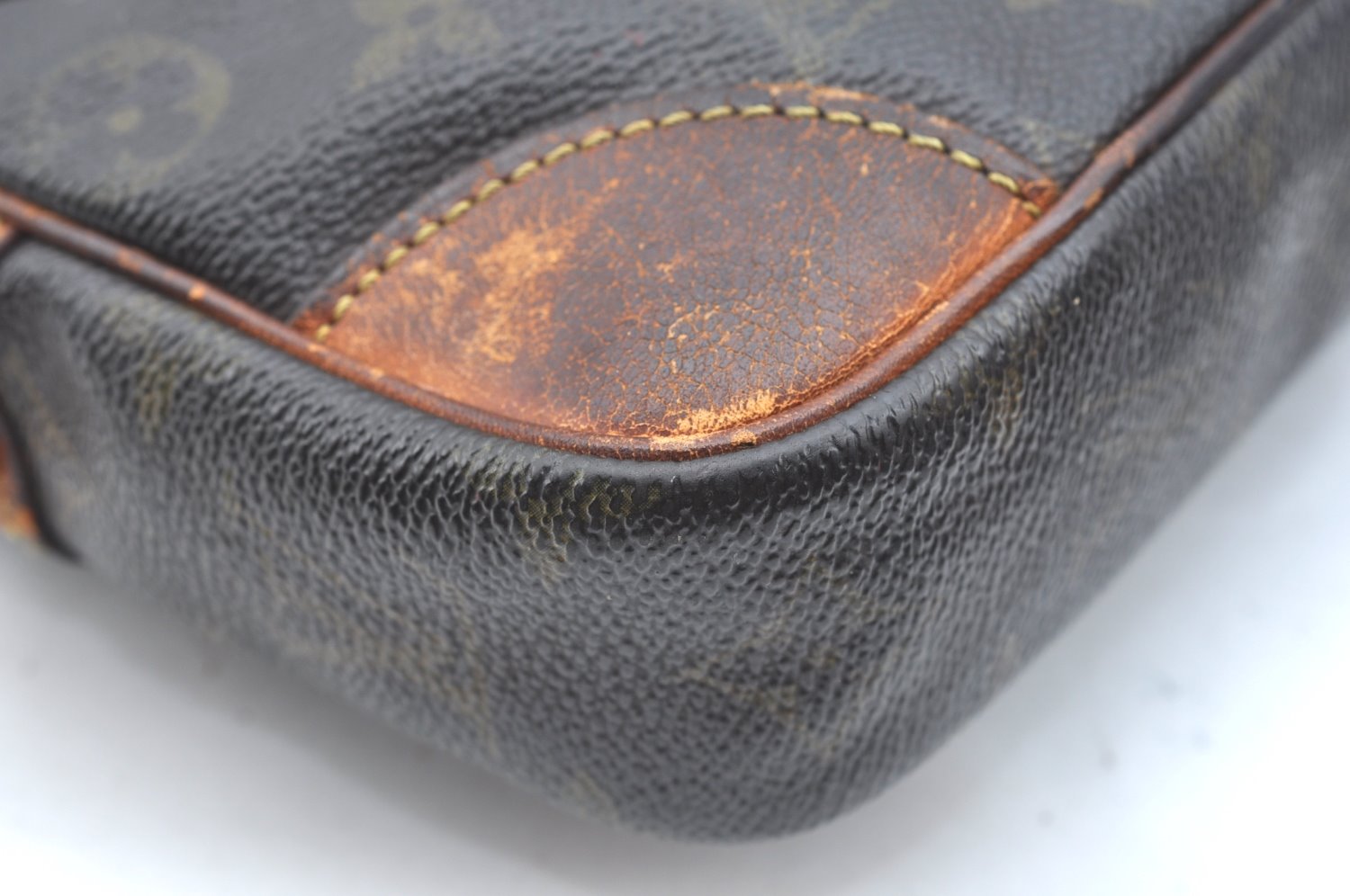 Authentic Louis Vuitton Monogram Marly Dragonne GM M51825 Clutch Bag Junk K5797