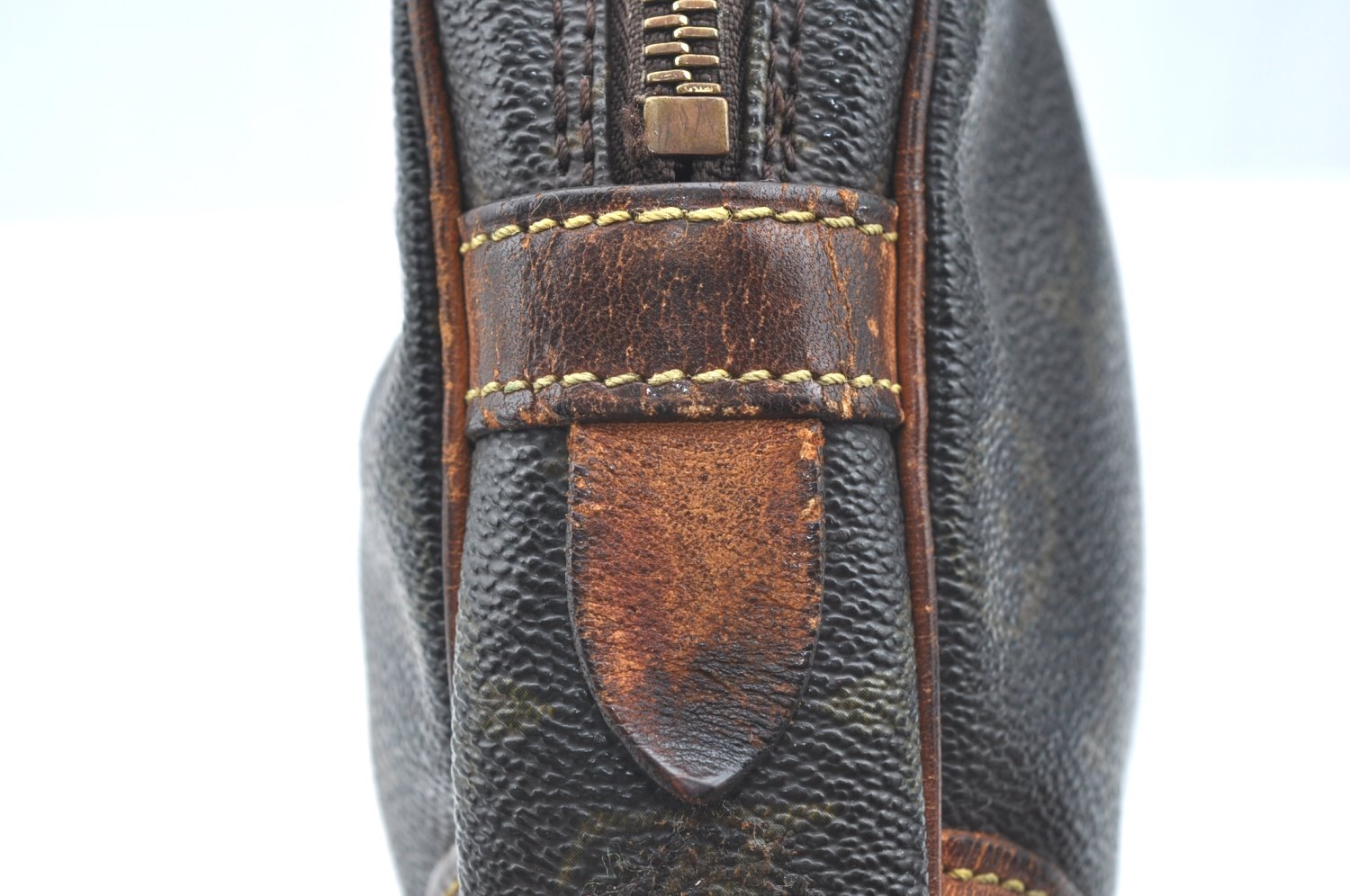 Authentic Louis Vuitton Monogram Marly Dragonne GM M51825 Clutch Bag Junk K5797