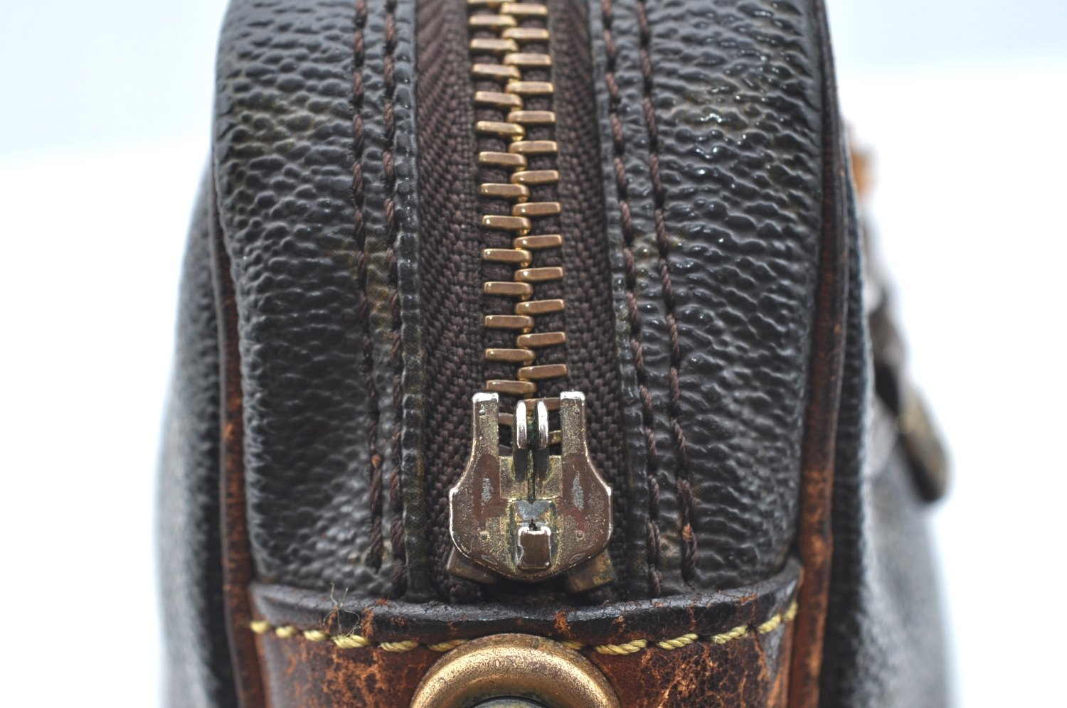 Authentic Louis Vuitton Monogram Marly Dragonne GM M51825 Clutch Bag Junk K5797