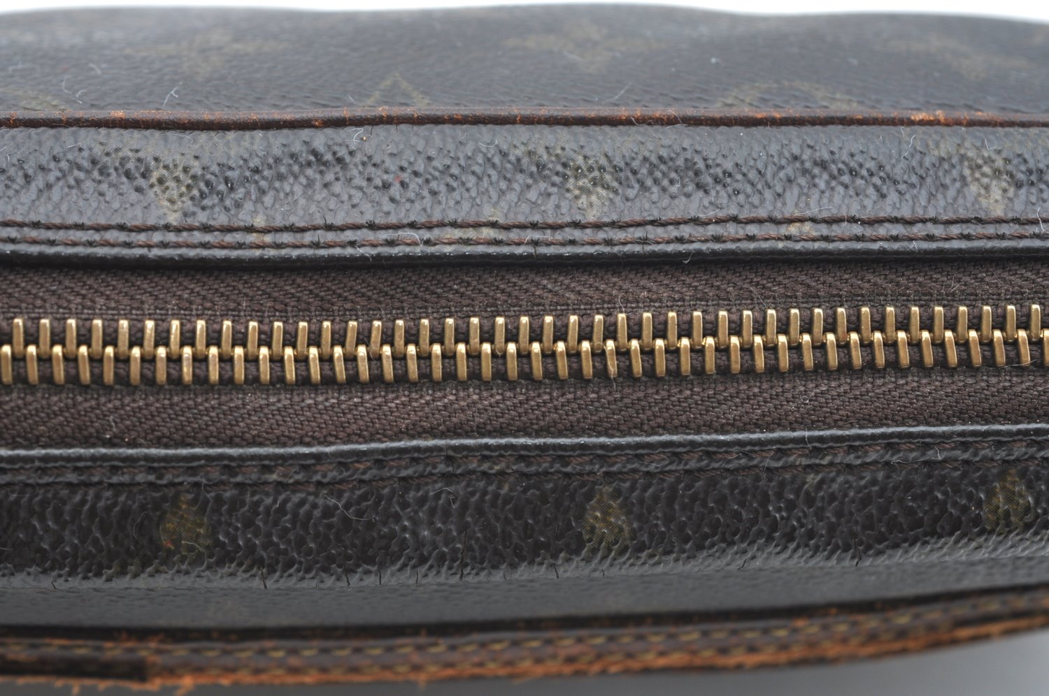 Authentic Louis Vuitton Monogram Marly Dragonne GM M51825 Clutch Bag Junk K5797