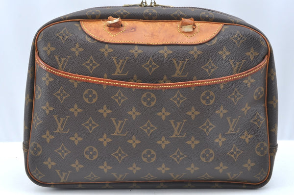 Authentic Louis Vuitton Monogram Deauville Hand Bag M47270 LV Junk K5798