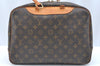 Authentic Louis Vuitton Monogram Deauville Hand Bag M47270 LV Junk K5798