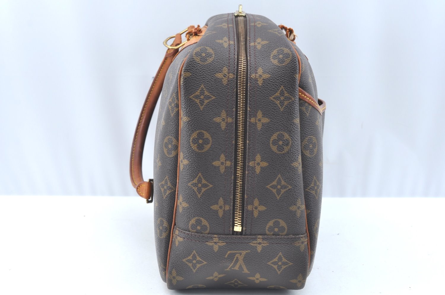 Authentic Louis Vuitton Monogram Deauville Hand Bag M47270 LV Junk K5798