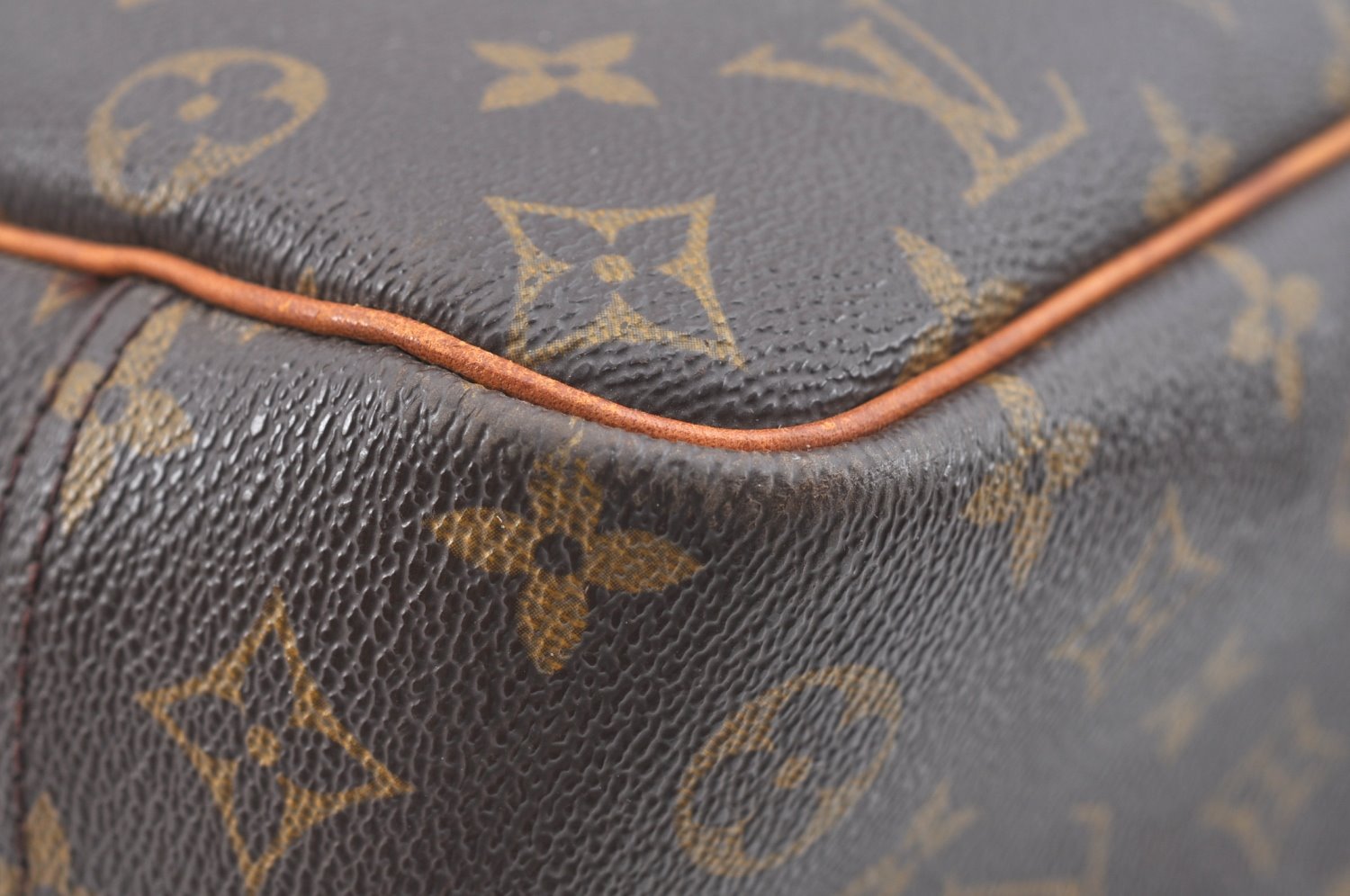 Authentic Louis Vuitton Monogram Deauville Hand Bag M47270 LV Junk K5798