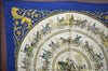 Authentic HERMES Carre 90 Scarf "LA Promenade De Longchamps" Silk Blue K5800