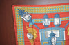 Authentic HERMES Carre 90 Scarf "Feux de Route" Silk Red K5805