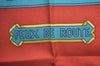 Authentic HERMES Carre 90 Scarf "Feux de Route" Silk Red K5805