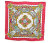 Authentic HERMES Carre 90 Scarf "L'ENTENTE CORDIALE" Silk Red K5809