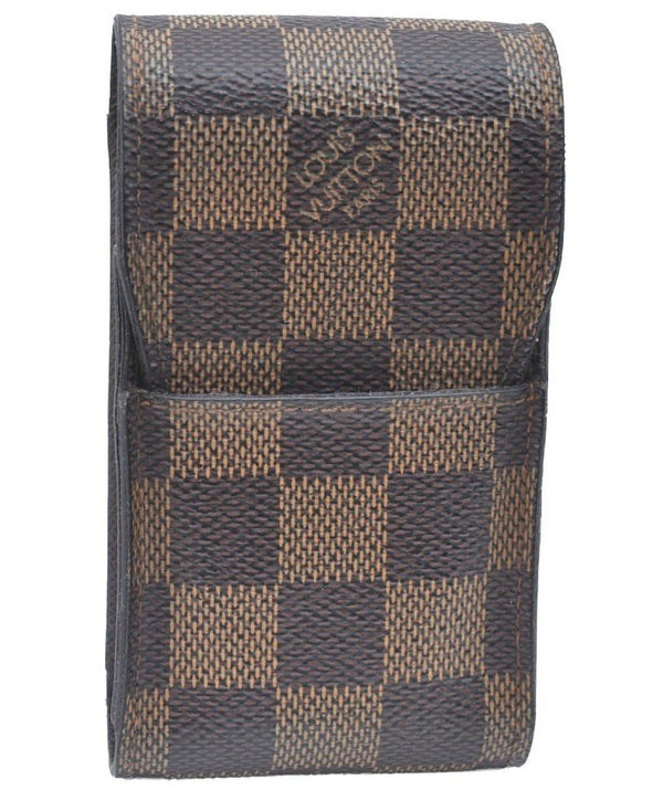 Authentic Louis Vuitton Damier Etui Cigarette Case N63024 LV K5814
