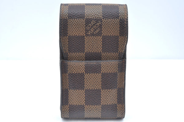 Authentic Louis Vuitton Damier Etui Cigarette Case N63024 LV K5814