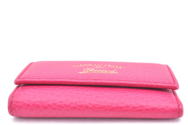 Authentic GUCCI Swing Vintage６Six Hooks Key Case Leather 354499 Pink K5820