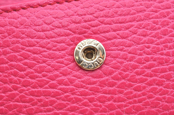 Authentic GUCCI Swing Vintage６Six Hooks Key Case Leather 354499 Pink K5820