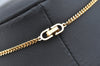 Authentic Christian Dior Gold Tone Chain Necklace CD K5822