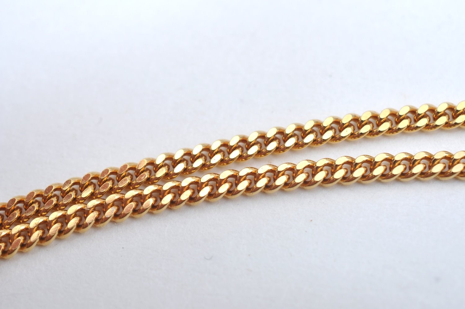 Authentic Christian Dior Gold Tone Chain Necklace CD K5822