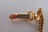 Authentic Christian Dior Gold Tone Chain Necklace CD K5822