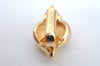 Authentic Christian Dior Rhinestone Clip-On Earrings Gold Plating CD K5825