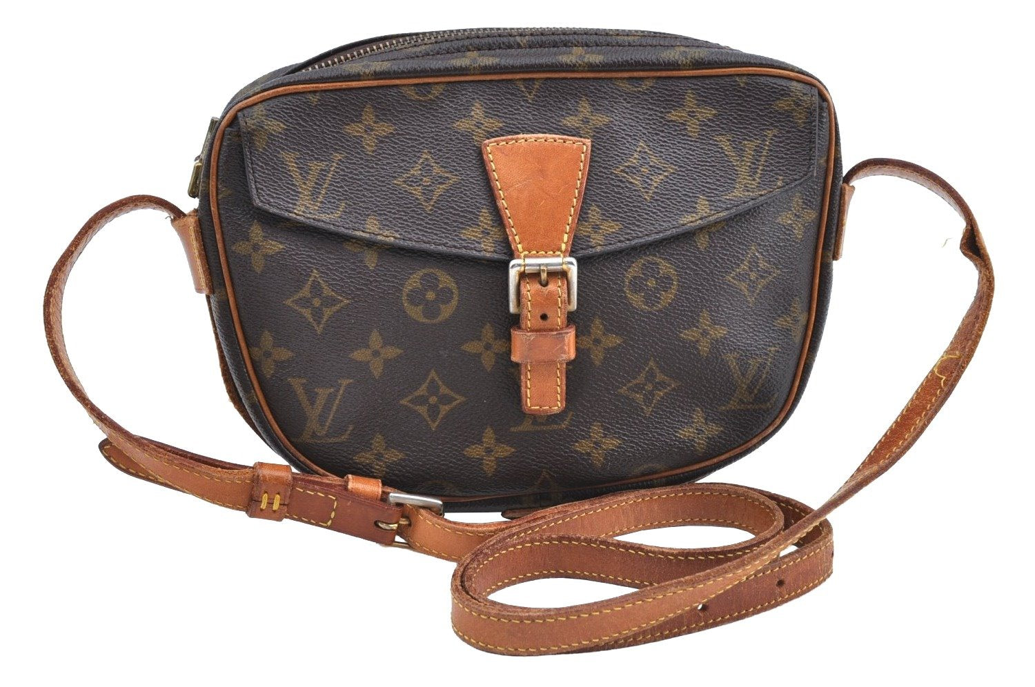 Auth Louis Vuitton Monogram Jeune Fille PM Shoulder Cross Bag Old Model LV K5827